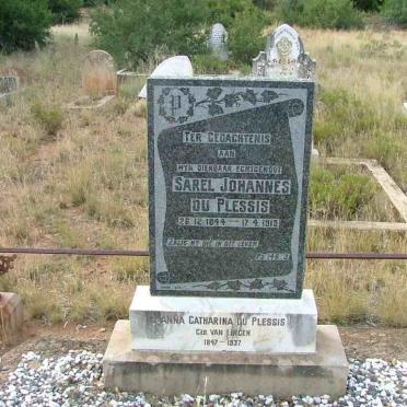PLESSIS Sarel Johannes, du 1844-1915 &amp; Anna Catharina VAN LINGEN 1847-1937