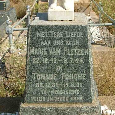 PLETZEN Marie, van 1943-1944 :: FOUCHE Tommie 1935-1936