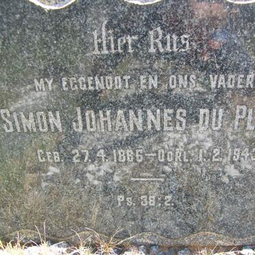 PLOOY Simon Johannes, du 1886-1943