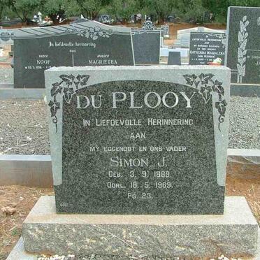 PLOOY Simon J., du 1889-1969