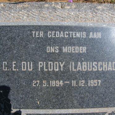 PLOOY C.E., du nee LABUSCHAGNE 1894-1957