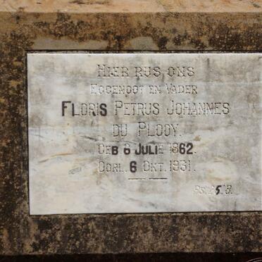 PLOOY Floris Petrus Johannes, du 1862-1931