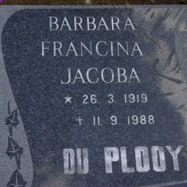 PLOOY Barbara Francina Jacoba, du 1919-1988