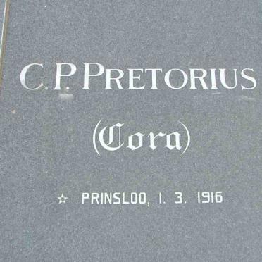 PRETORIUS P.J.S. 1909 &amp; C.P. PRINSLOO 1916-