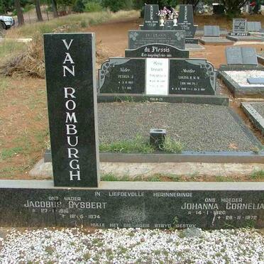 ROMBURGH Jacobus Gysbert, van 1916-1974 &amp; Johanna Cornelia 1920-1972