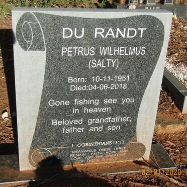 RANDT Petrus Wilhelmus, du 1951-2018