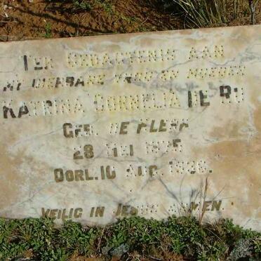 RU Katrina Cornelia, de nee DE KLERK 1875-1936