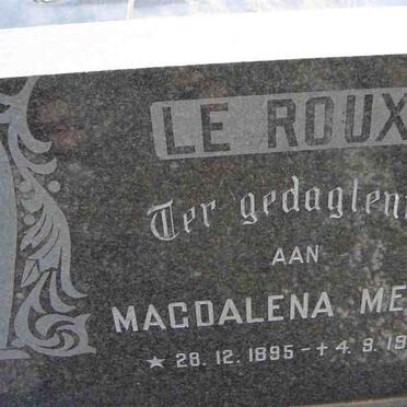 ROUX Magdalena, le nee MEYER 1895-1971