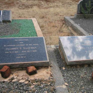 SAAYMAN Jacobus G. 1891-1950