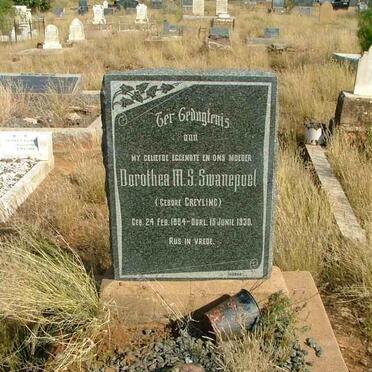 SWANEPOEL Dorothea M.S. nee GREYLING 1884-1930