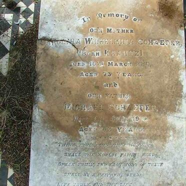 SCHAEFER Michael -1918 &amp; Carolina Wilhelmina KRANTZ -1918