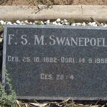 SWANEPOEL F.S.M. 1892-1956