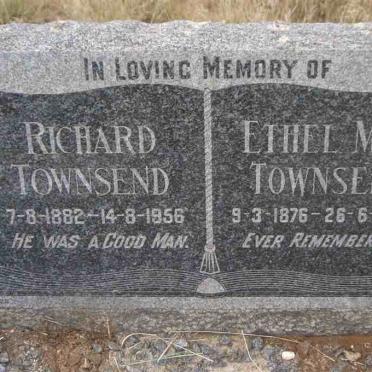 TOWNSEND Richard 1882-1956 &amp; Ethel May 1876-1947