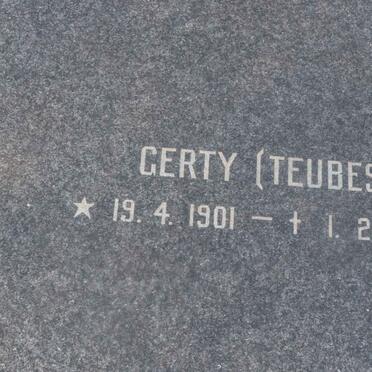 TEUBES Gerty 1901-1985
