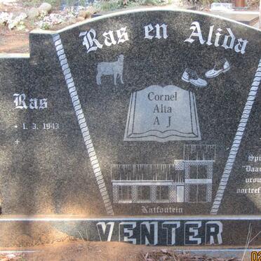 VENTER Ras 1943- &amp; Alida 1943-1999