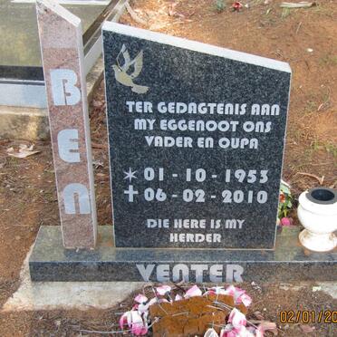 VENTER Ben 1953-2010
