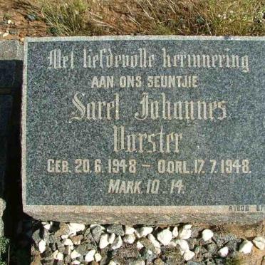 VORSTER Sarel Johannes 1948-1948