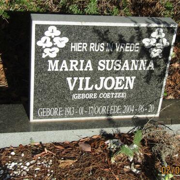 VILJOEN Maria Susanna nee COETZEE 1913-2004