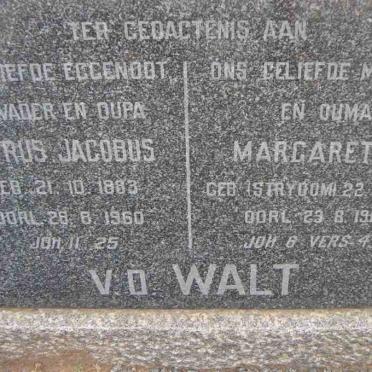 WALT Petrus Jacobus, v.d. 1883-1960 &amp; Margaretha STRYDOM 1889-1966