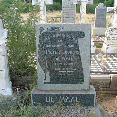 WAAL Pieter Lourens, de 1874-1950