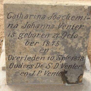 VENTER Catharina Joachemina Johanna 1875-1878