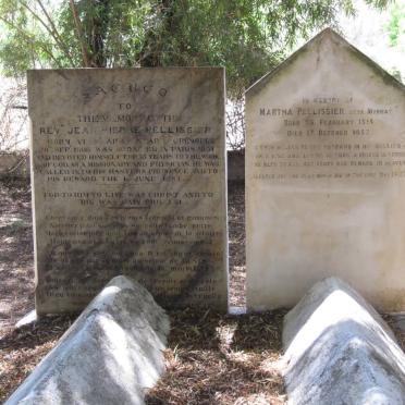 PELLISSIER Jean Pierre 1808-1867 &amp; Martha MURRAY 1814-1887