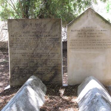 PELLISSIER Jean Pierre 1808-1867 &amp; Martha MURRAY 1814-1887