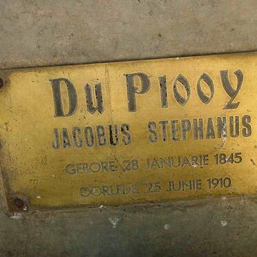 PLOOY  Jacobus Stephanus, du 1845-1910