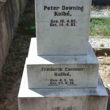 KOLBE Peter Downing 1882-1883 :: KOLBE Frederik Casimer 1875-1879