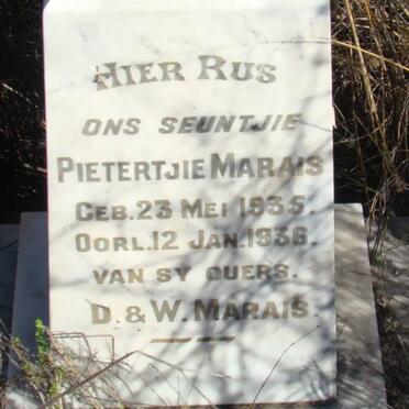 MARAIS Pietertjie 1935-1936