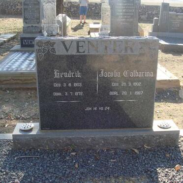 VENTER Hendrik 1903-1972 &amp; Jacoba Catharina 1902-1987