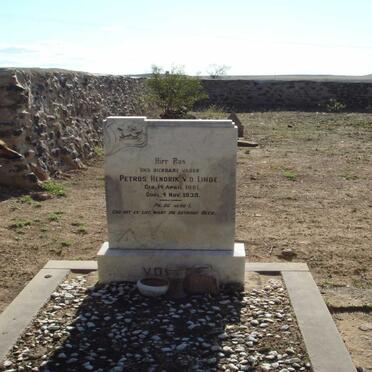 LINDE Petrus Hendrik, v.d. 1861-1939