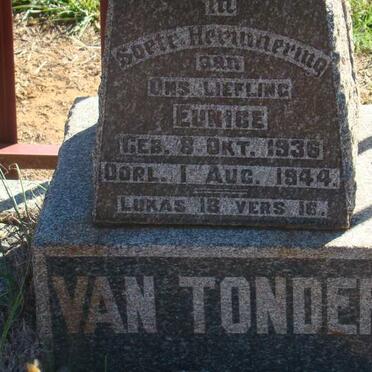 TONDER Eunice, van 1936-1944