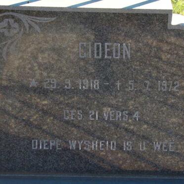 TONDER Gideon, van 1918-1972