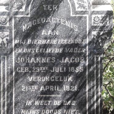 PLESSIS Johannes Jacob, du 1855-1921