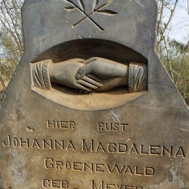 GROENEWALD Johanna Magdalena nee MEYER 1859-19??