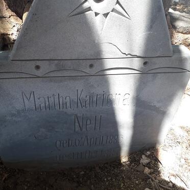 NELL Martha Katriena 1885-1887