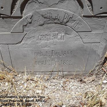 PLESSIS Elizabeth, du nee NELL 1860-1882