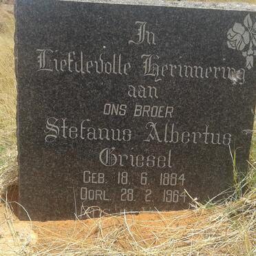 GRIESEL Stefanus Albertus 1884-1964