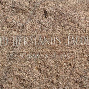 JACOBS David Hermanus 1888-1952