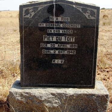 TOIT Piet, du 1881-1942