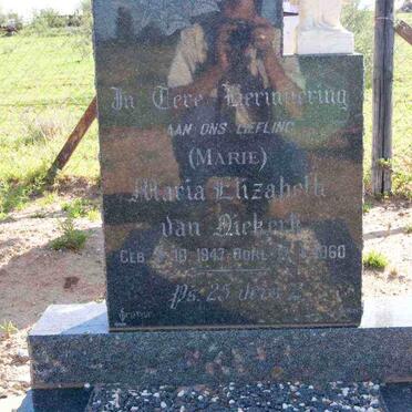 NIEKERK Maria Elizabeth, van 1947-1960