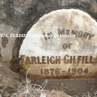 Free State, BOSHOF district, Dealesville, Kinder Dam 1611, Eerstegeluk_02, single grave