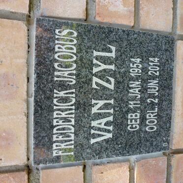 ZYL Frederick Jacobus, van 1954-2014