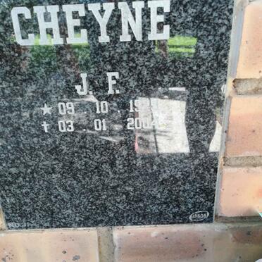 CHEYNE J.F. 1925-2004
