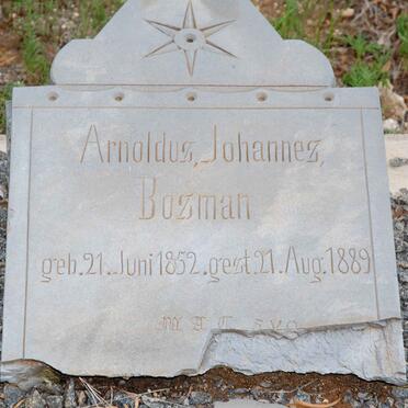 BOSMAN Arnoldus Johannes 1852-1889