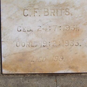 BRITS C.F. 1931-1933