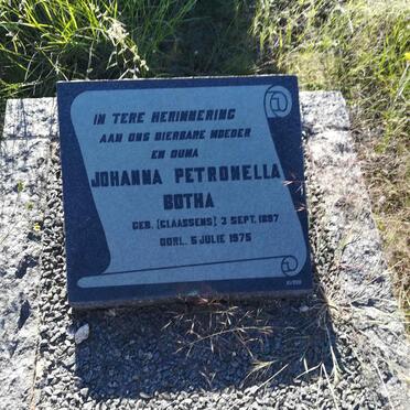 BOTHA Johanna Petronella nee CLAASSENS 1897-1975