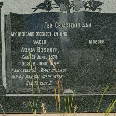 BOSHOFF Adam 1878-1944