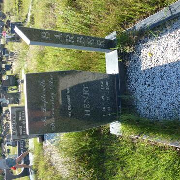 BARBER Henry 1938-2000